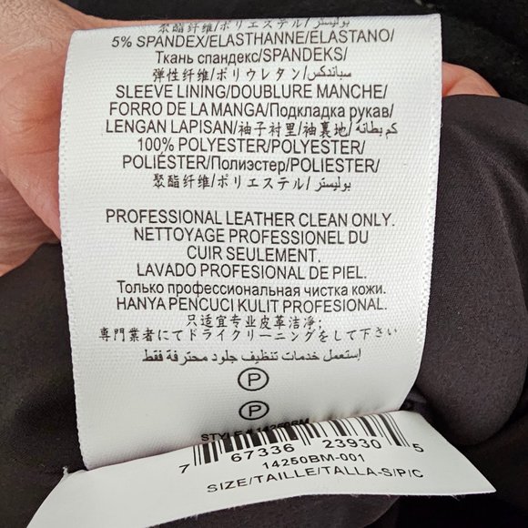 NWT BCBGMAXAZRIA NEW JASMINE LEATHER LONG JACKET/COAT in size S - Picture 10 of 12